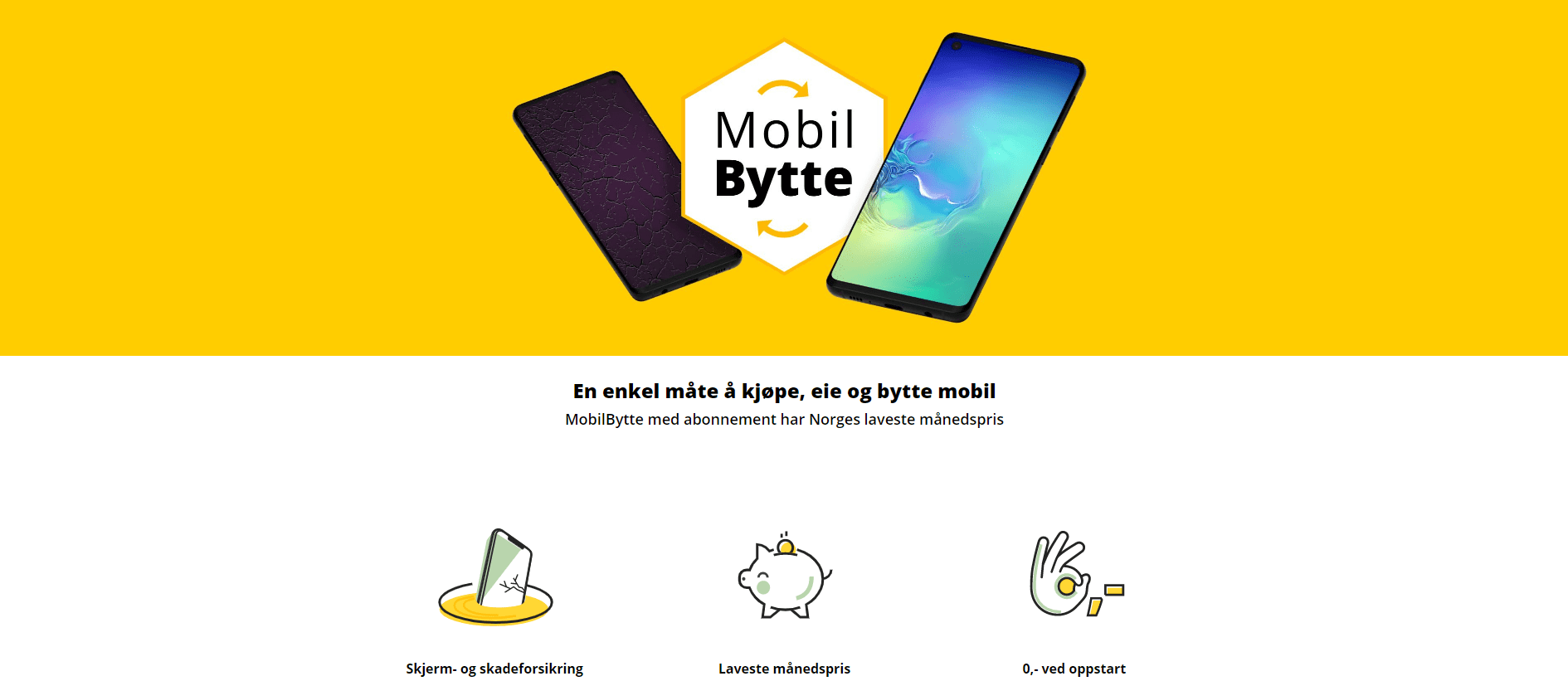 Villeder i markedsføringen av «MobilBytte»