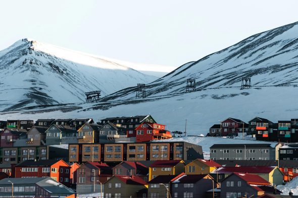 Husrekke i Longyearbyen